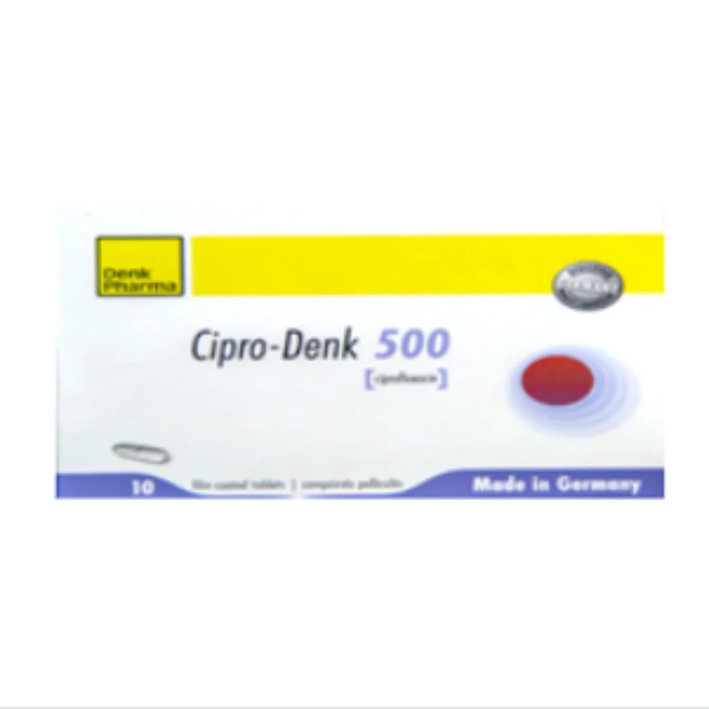 Cipro-Denk 500mg Tablet (Ciprofloxacine) 500mg - Phnom Penh Care Pharmacy 2ND Floor / Under CENTRAL HOSPITAL