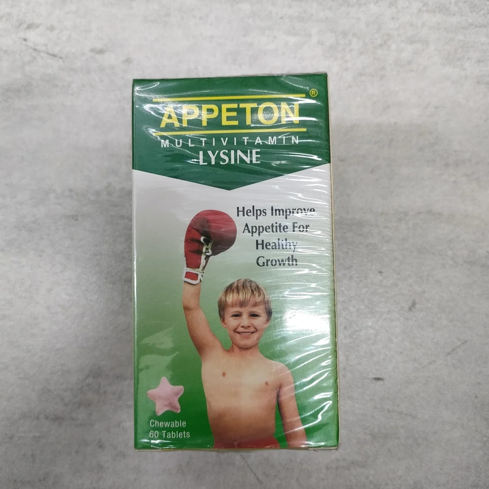 Appeton Multivitamin Lysine (60 Chewable) Per chewable tablet - Depot De Pharmacie "A" Kim Houy