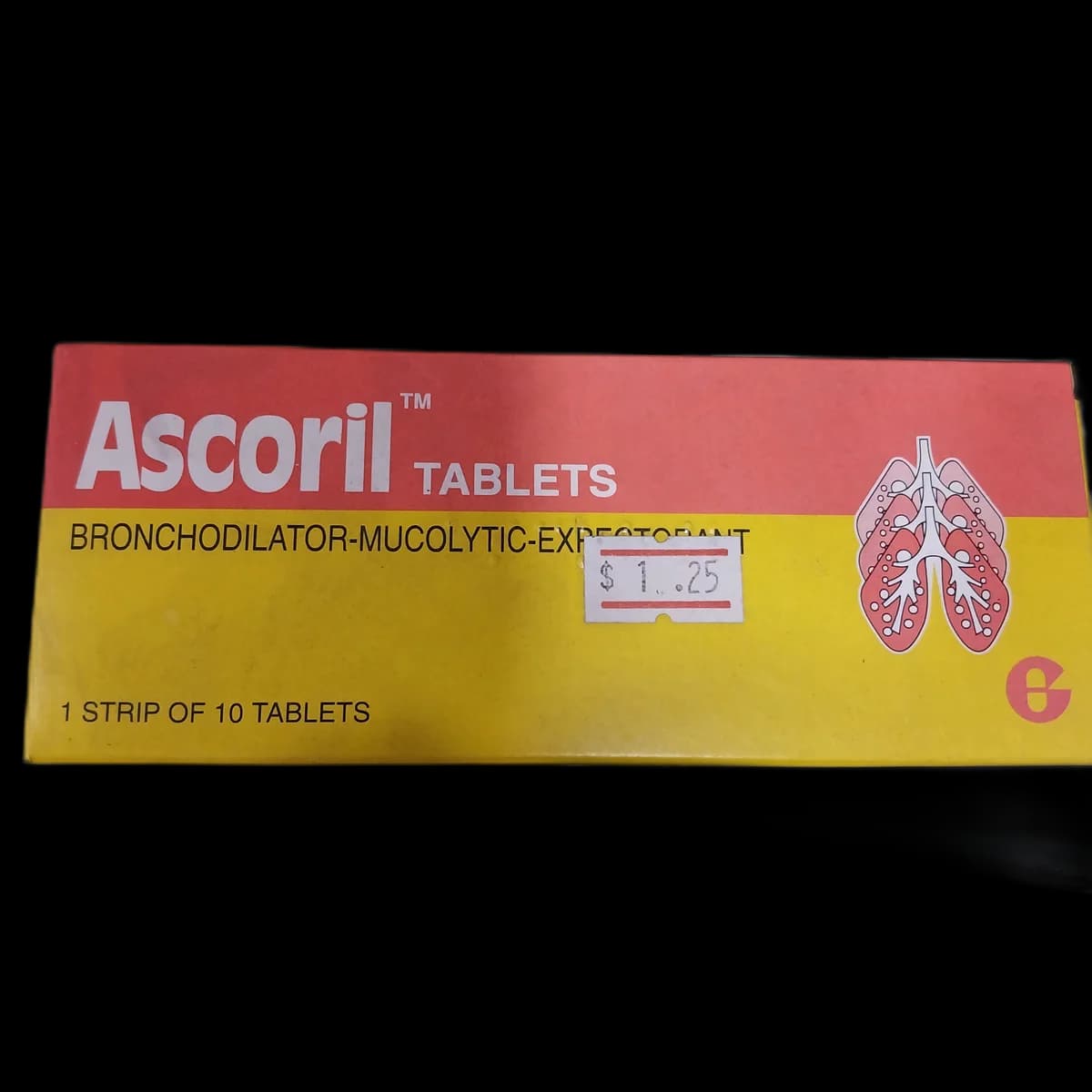 Ascoril Tablets Salbutamol 2mg / Bromhexine HCl 8mg / Guaifenesin 100mg