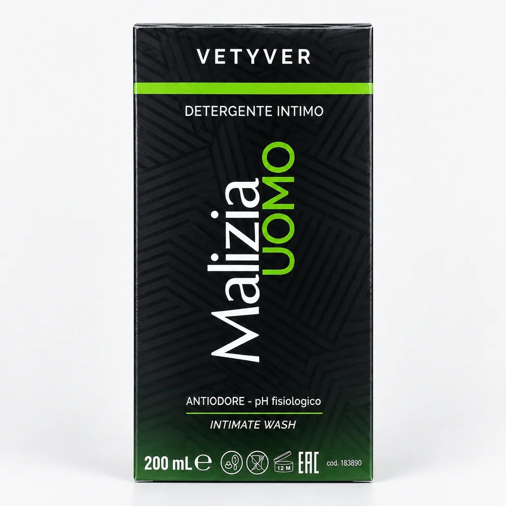 Malizia Uomo Vetyver Intimate Wash 200 ml - PHARMCY ARUN REAS