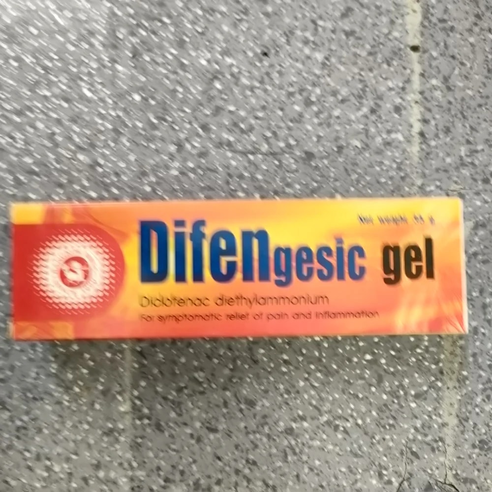 Difengesic Gel Diclofenac diethylammonium 1.16 g per 100 g (equivalent to Diclofenac sodium 1.0 g) - Depot De Pharmacie "A" Kim Houy