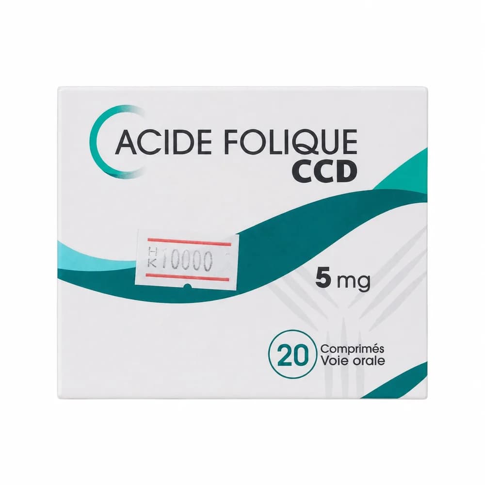 Acide Folique CCD Folic acid 5 mg tablets