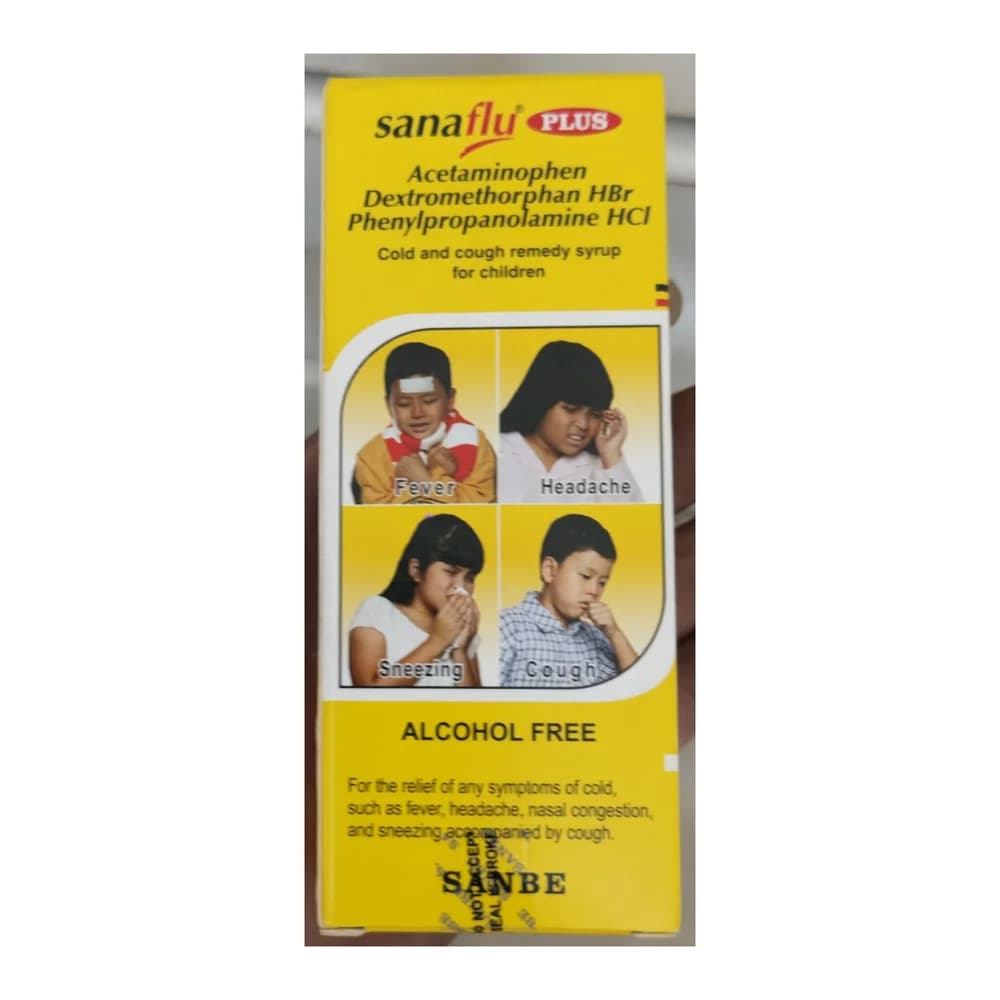Sanaflu Plus 120 mg / 7.5 mg / 3.5 mg per 5 mL (60 mL)