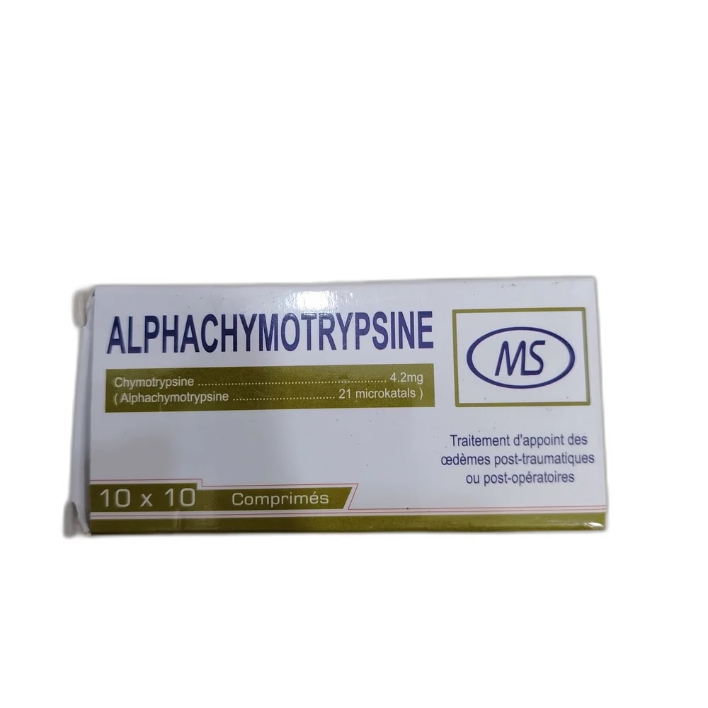 Alphachymotrypsine 4.2 mg (21 microkatals) - PHARMACIE LA BELLE PHARMA
