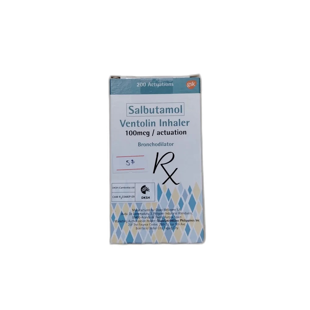 Ventolin Inhaler 100 mcg / actuation - PHARMACIE LA BELLE PHARMA