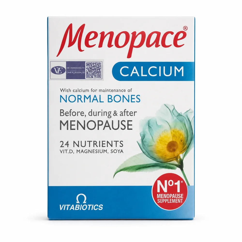 Menopace Calcium Menopause multivitamin, mineral and soy isoflavone supplement with calcium - Kim Yi
