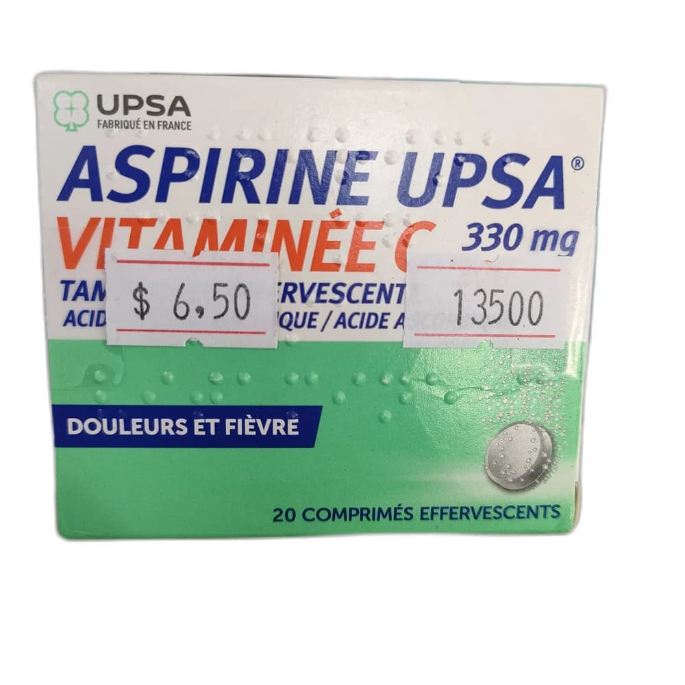Aspirine UPSA Vitaminée C 330 mg / 200 mg