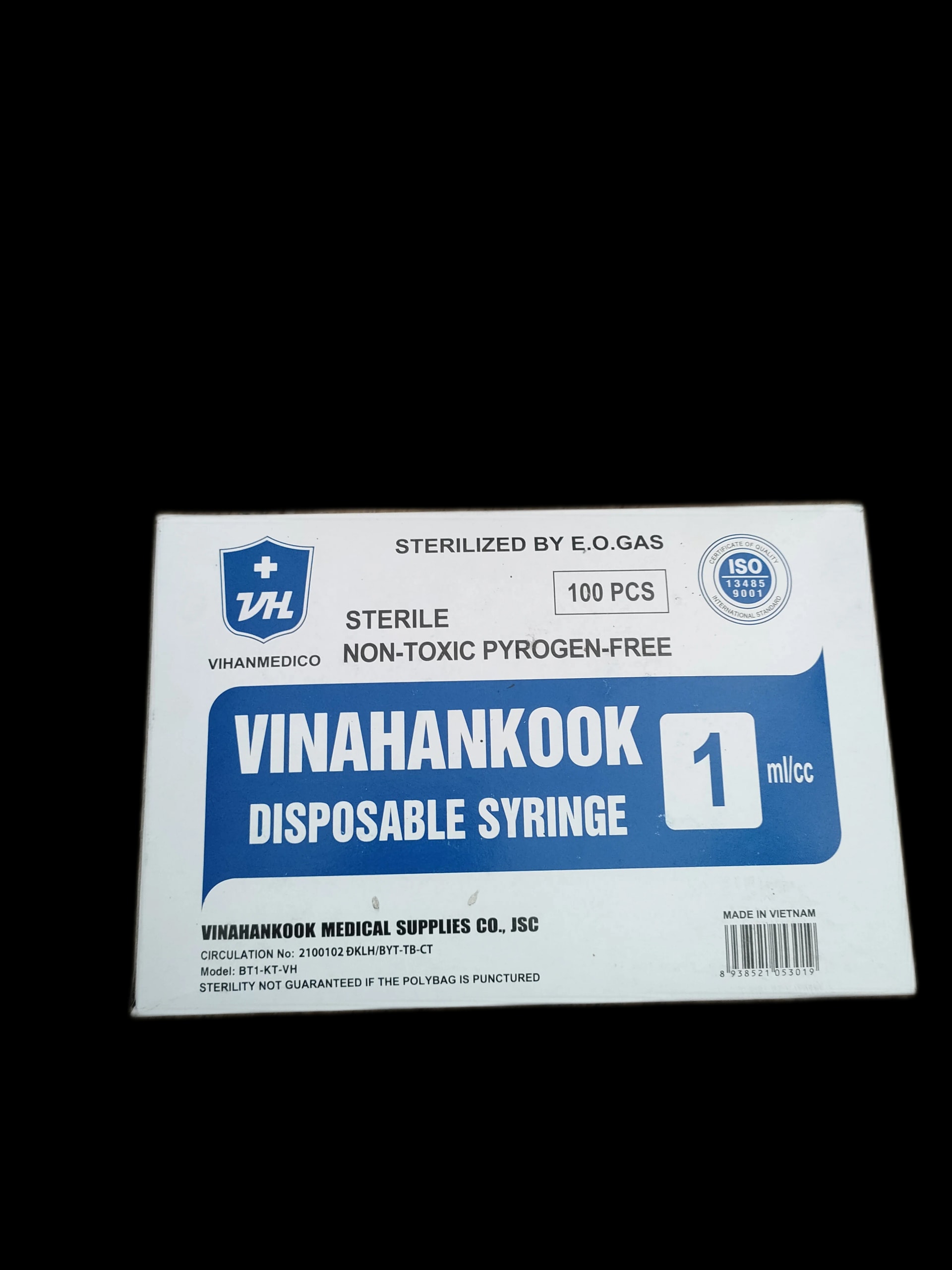 Vinahankook Disposable Syringe 1ml 1ml/cc - PHARMARCY DARA RAKSMEY KOK CHAMBOK