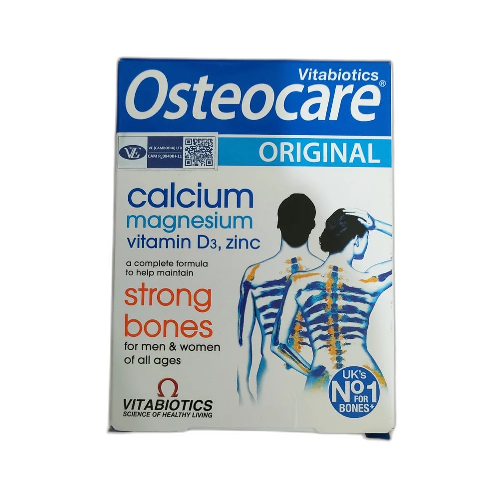 Osteocare Original Calcium 800 mg / Magnesium 300 mg / Vitamin D3 5 mcg / Zinc 10 mg per 2 tablets - PHARMACIE MONGKUL