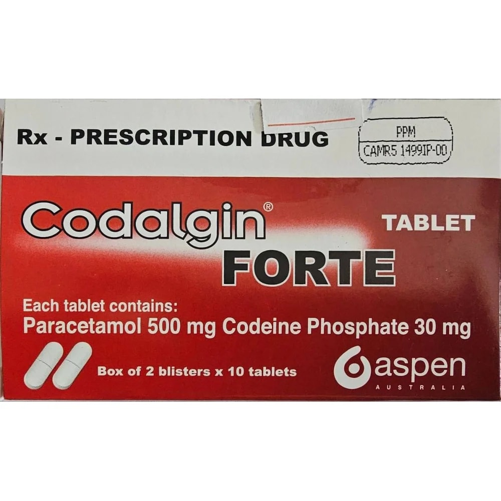 Codalgin Forte Paracetamol 500 mg / Codeine phosphate 30 mg - TRAM NEAK PHARMCY
