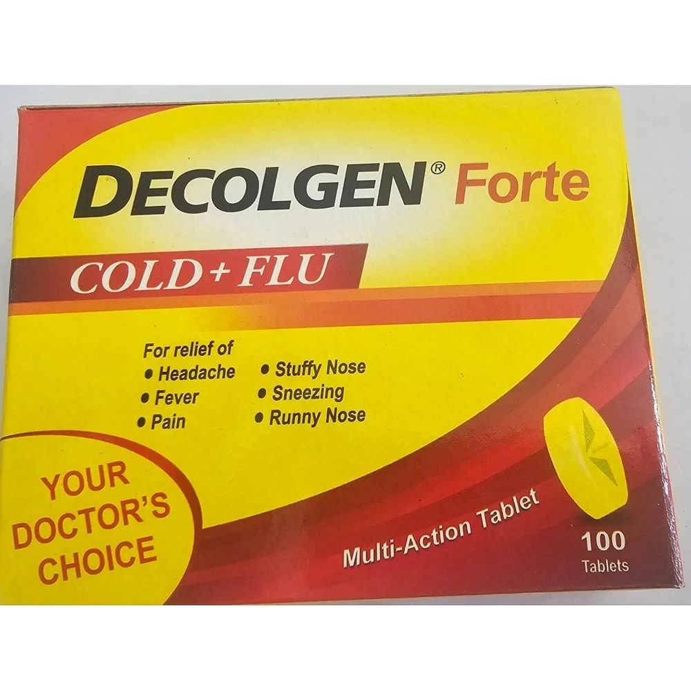 Decolgen Forte Paracetamol 500 mg / Phenylpropanolamine HCl 25 mg / Chlorpheniramine maleate 2 mg - TRAM NEAK PHARMCY