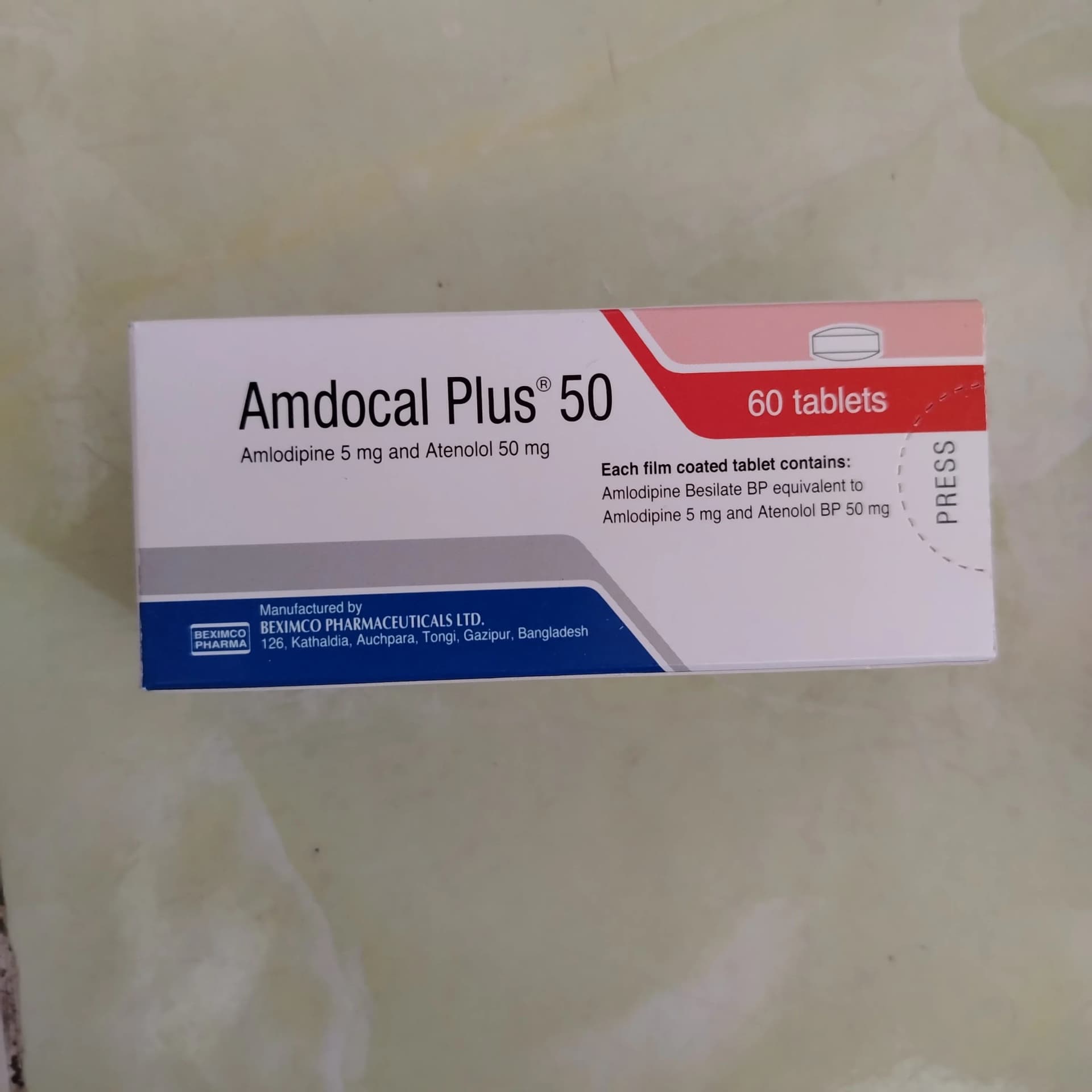 Amdocal Plus 50 5 mg / 50 mg