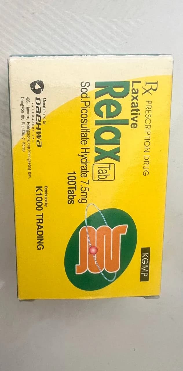 Relax Tab Sodium Picosulfate Hydrate 7.5mg