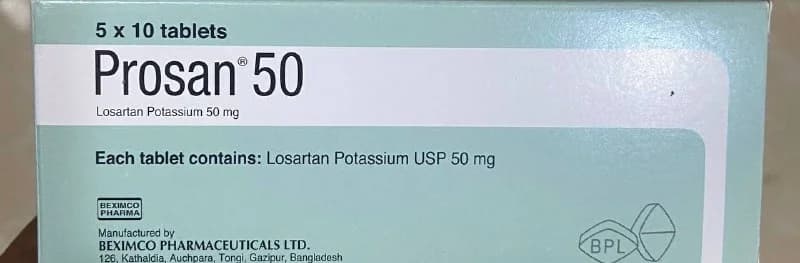Prosan 50 Losartan Potassium USP 50mg