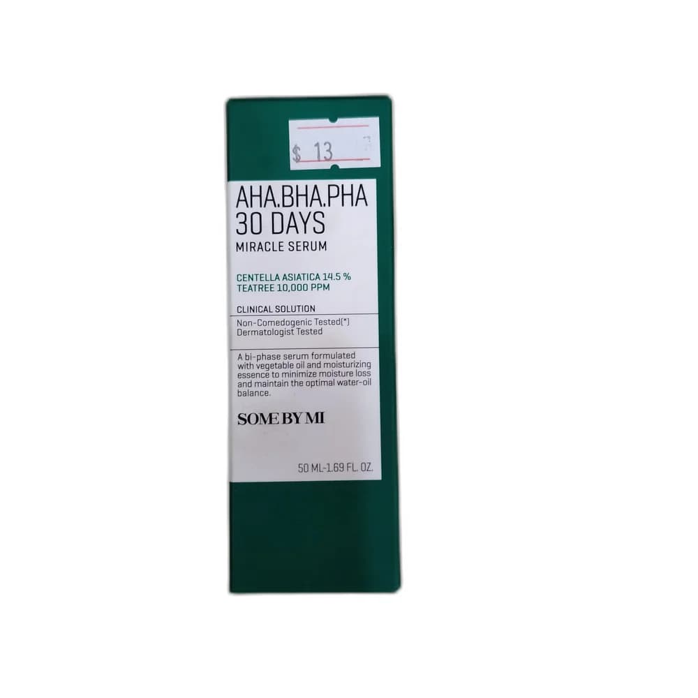 Some By Mi AHA BHA PHA 30 Days Miracle Serum Centella Asiatica Extract 14.5% / Tea Tree 10,000 ppm