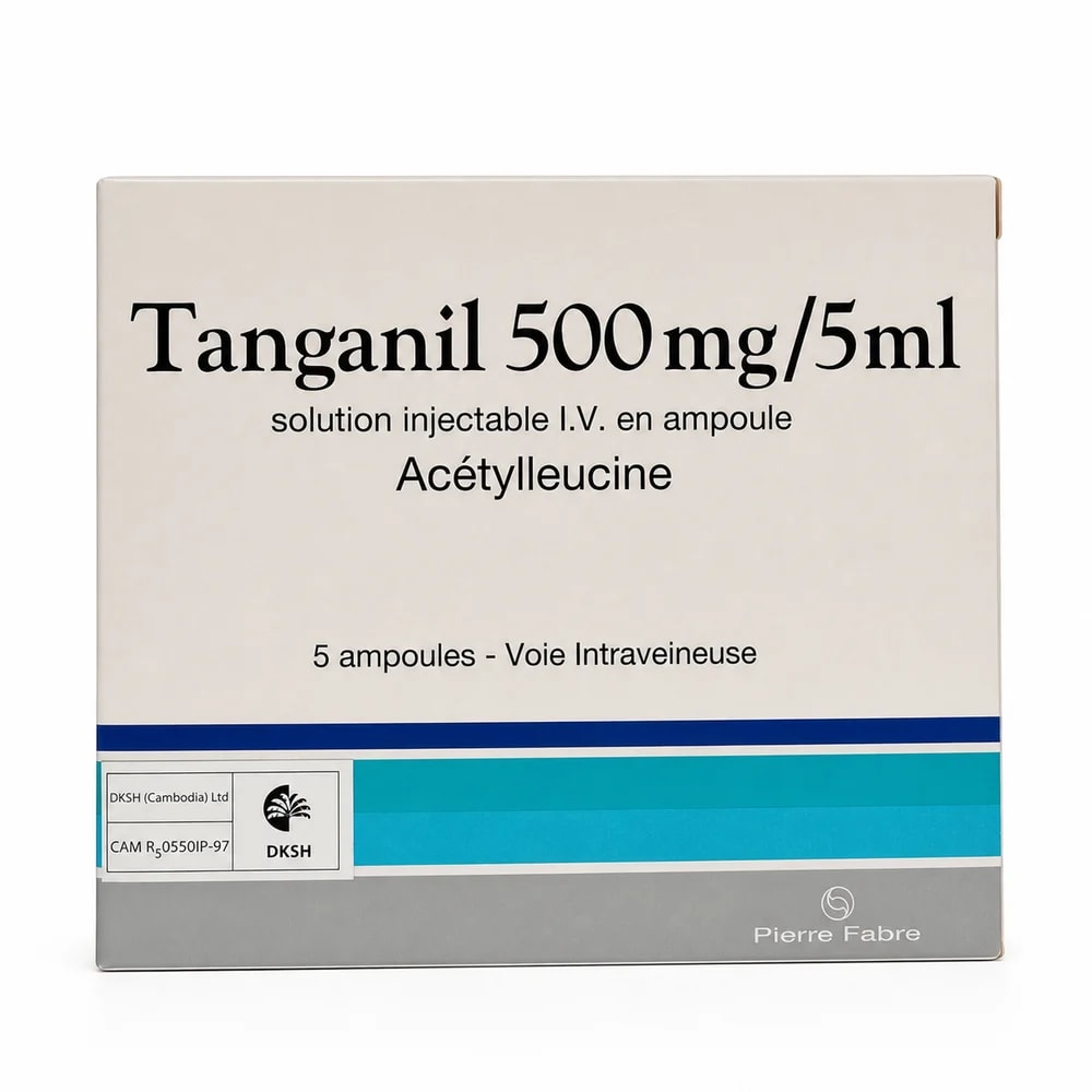 Tanganil Acetylleucine 500 mg / 5 ml - Preah Chan Tep Pharmacy