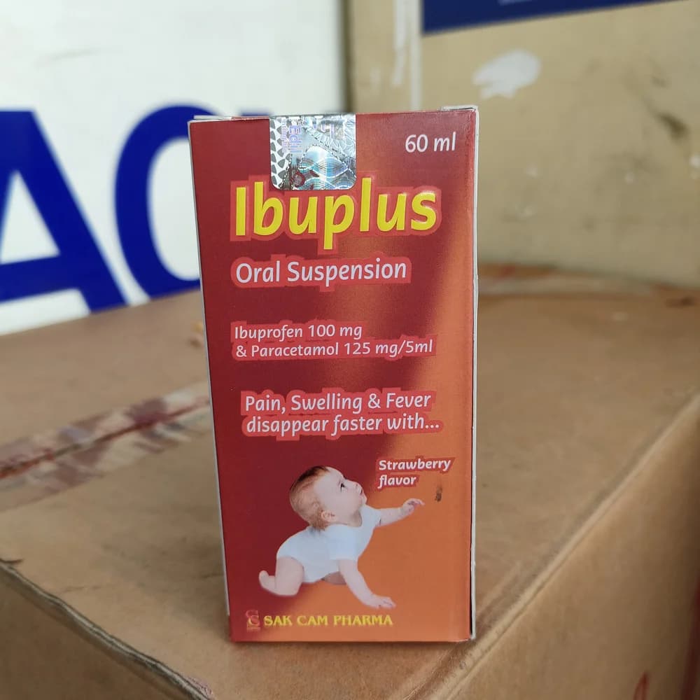 Ibuplus Ibuprofen 100 mg & Paracetamol 125 mg/5 ml
