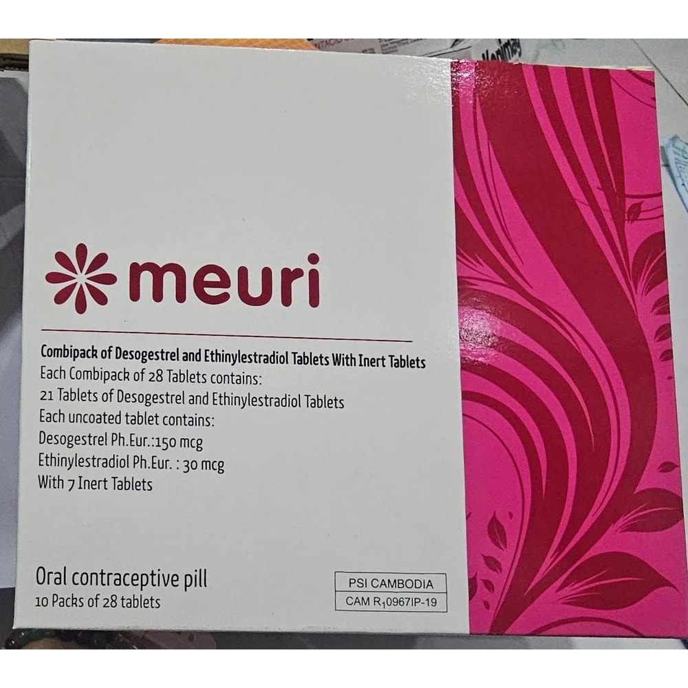 Meuri Desogestrel 150 mcg / Ethinylestradiol 30 mcg - TRAM NEAK PHARMCY