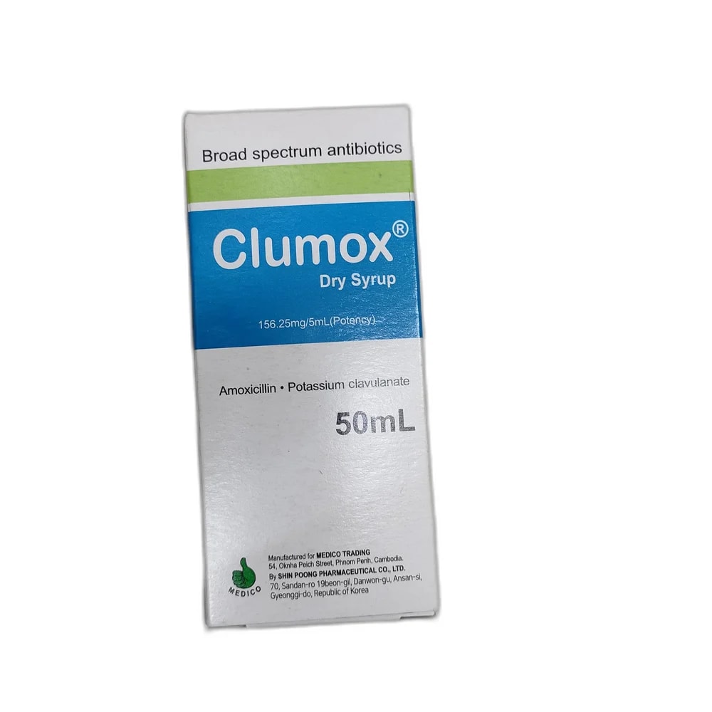 Clumox 125 mg / 31.25 mg per 5 ml - Depot De Pharmacie "A" Kim Houy