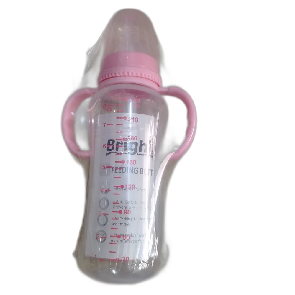 Bright PP Feeding Bottle 240 ml - PHARMACIE LA BELLE PHARMA