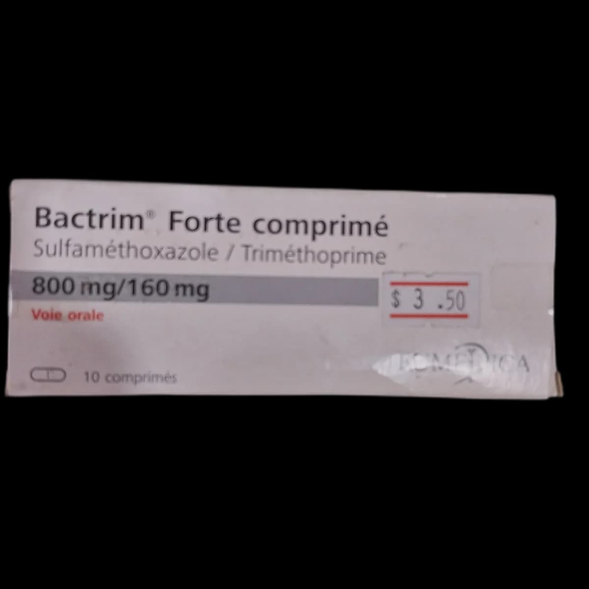 Bactrim Forte 800mg/160mg Sulfamethoxazole 800mg / Trimethoprime 160mg