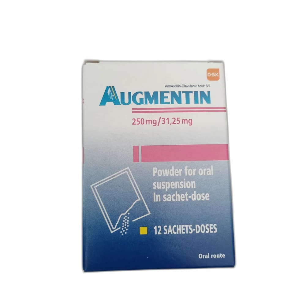 Augmentin 250 mg / 31.25 mg Powder for Oral Suspension 250 mg / 31.25 mg - SUKHA PHARMACY