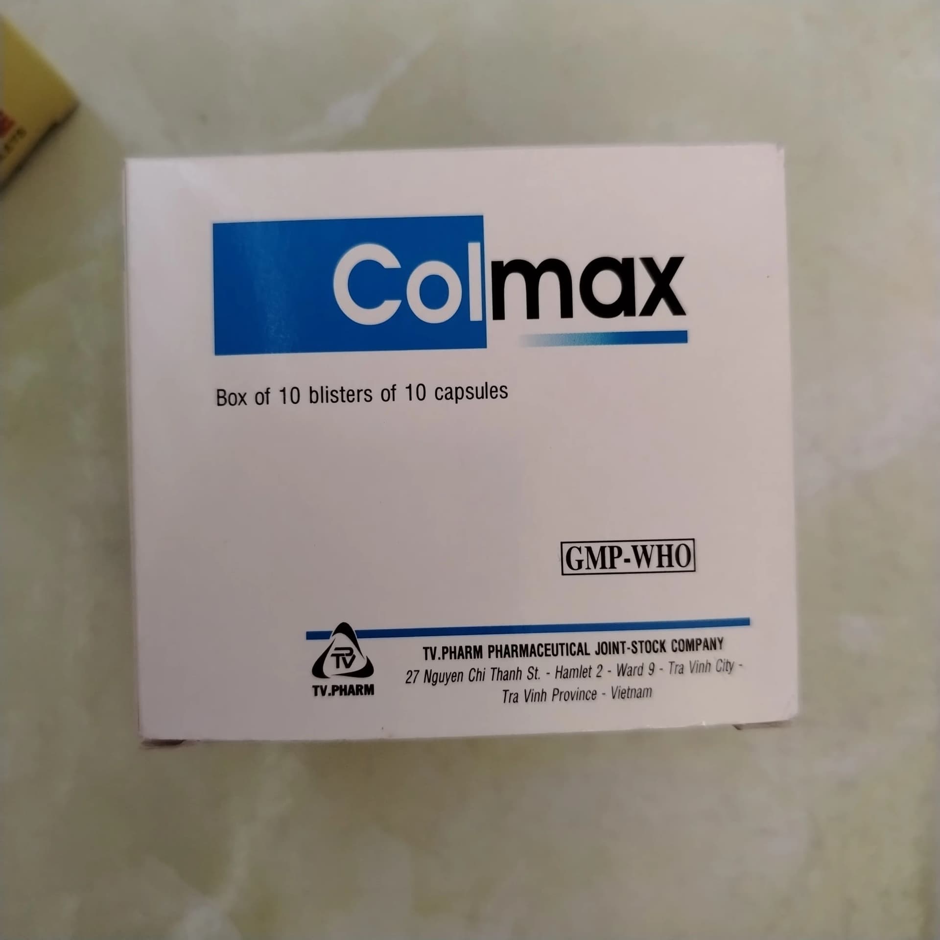Colmax Acetaminophen 325 mg / Chlorpheniramine maleate 4 mg