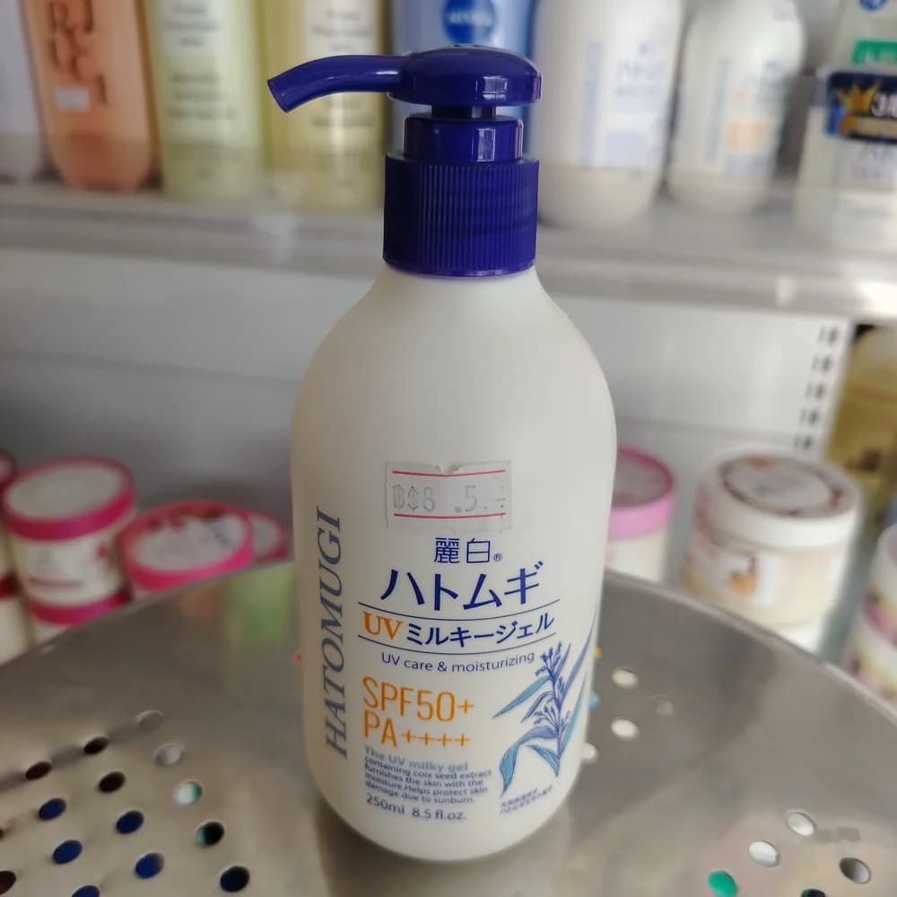 Reihaku Hatomugi Moisturizing UV Milky Gel SPF 50+ PA++++; 250 ml