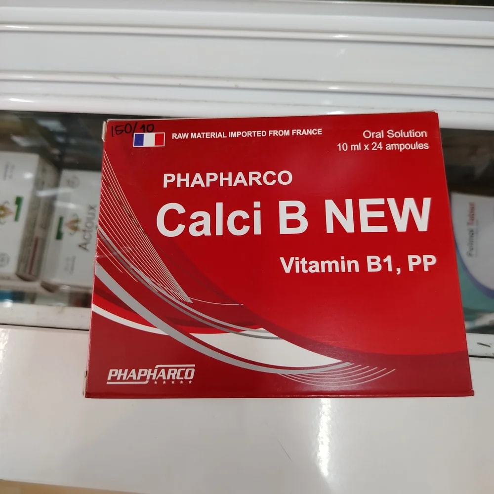 Calgi B New Calcium lactate 300 mg / nicotinamide 20 mg / thiamine hydrochloride 2 mg per 10 mL - Reachiny Pharmacy