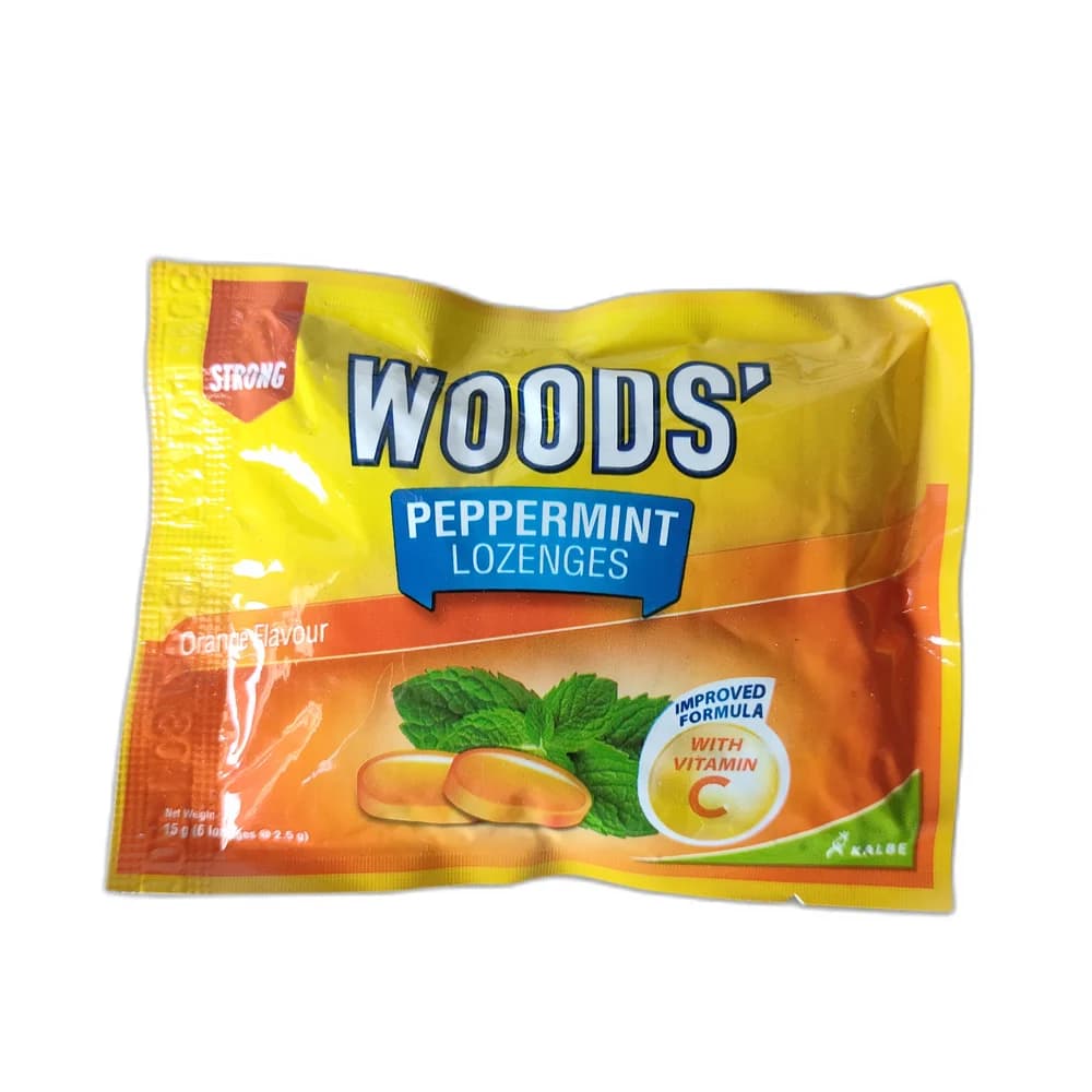 Woods' Peppermint Lozenges Orange Flavour Not available