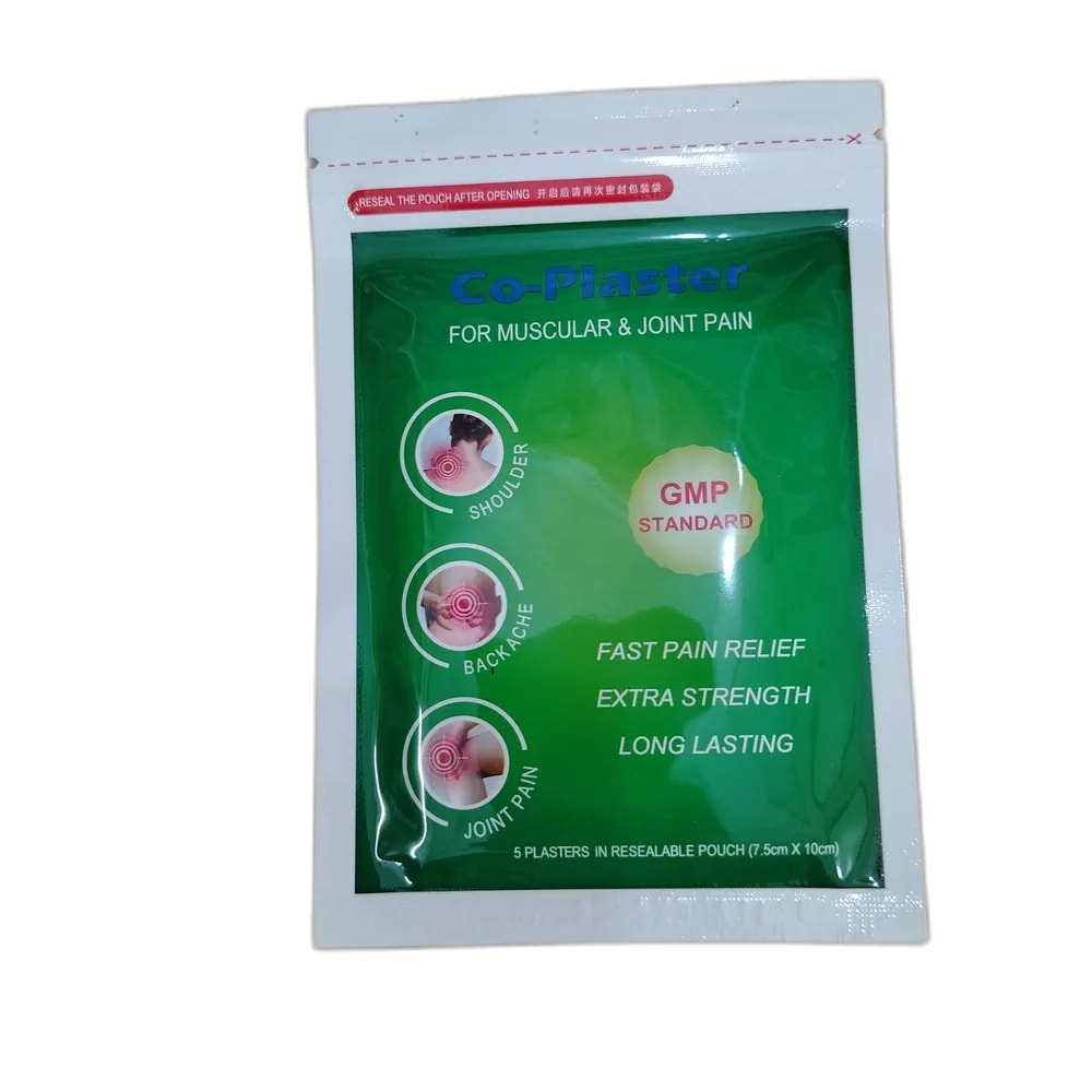 Co-Plaster for Muscular & Joint Pain 7.5 cm x 10 cm (per plaster) - PHARMACIE LA BELLE PHARMA