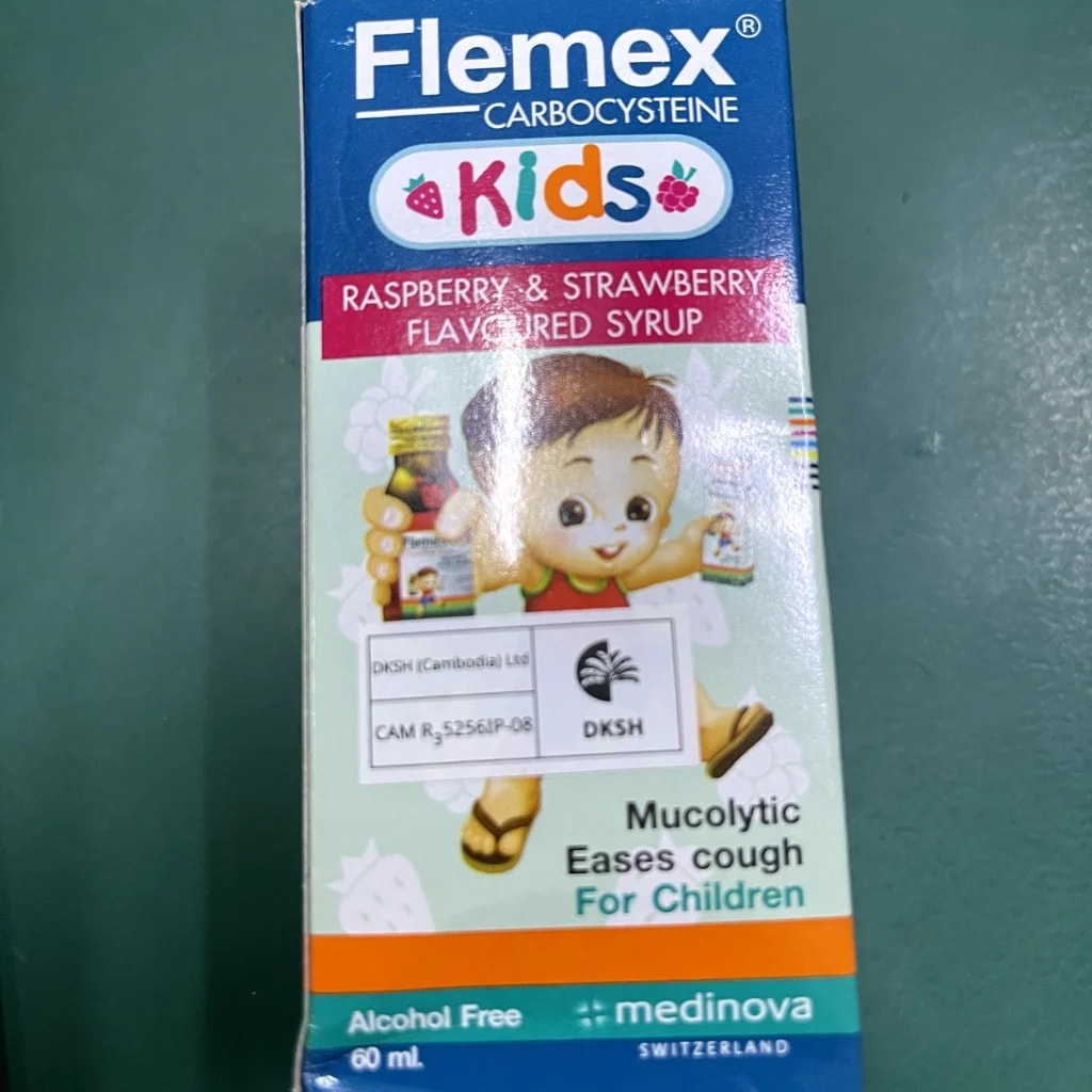 Flemex Kids (Raspberry + Strawberry Flavor) Not available - Pharmacy Rotha 2