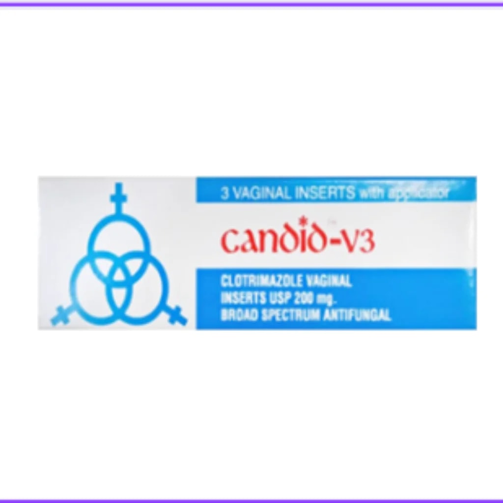 Candid V3 (Clotrimazole 200mg) Vaginal Tablet 200mg - Phnom Penh Care Pharmacy 2ND Floor / Under CENTRAL HOSPITAL