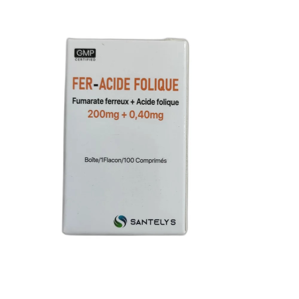 Fer-Acide Folique 200 mg + 0.40 mg - PHARMACIE MONGKUL