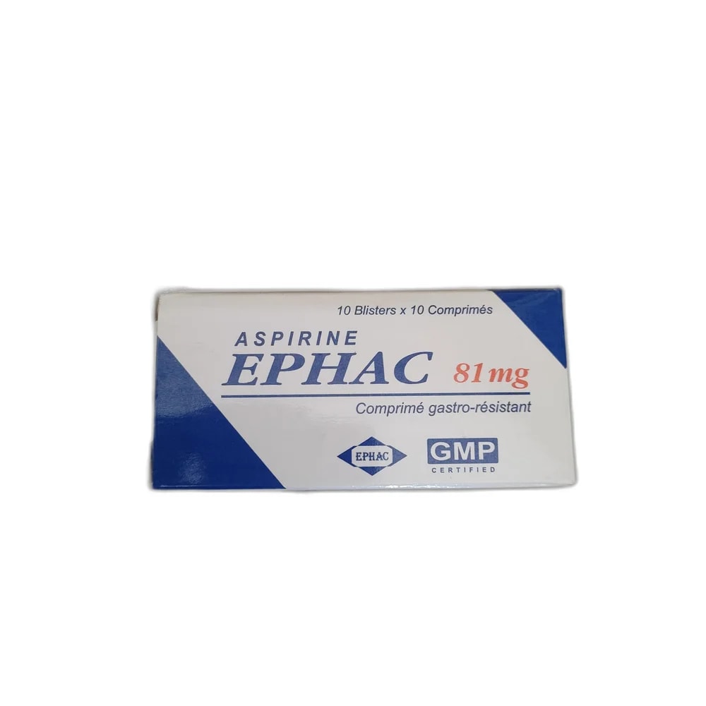 Aspirine Ephac 81 mg - PHARMACIE PUNLEU SOKPHEAP II