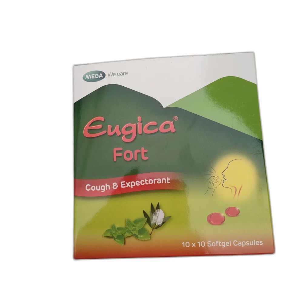 Eugica Fort Eucalyptol 100 mg / Cajuput oil 50 mg - PHARMACIE PUNLEU SOKPHEAP II
