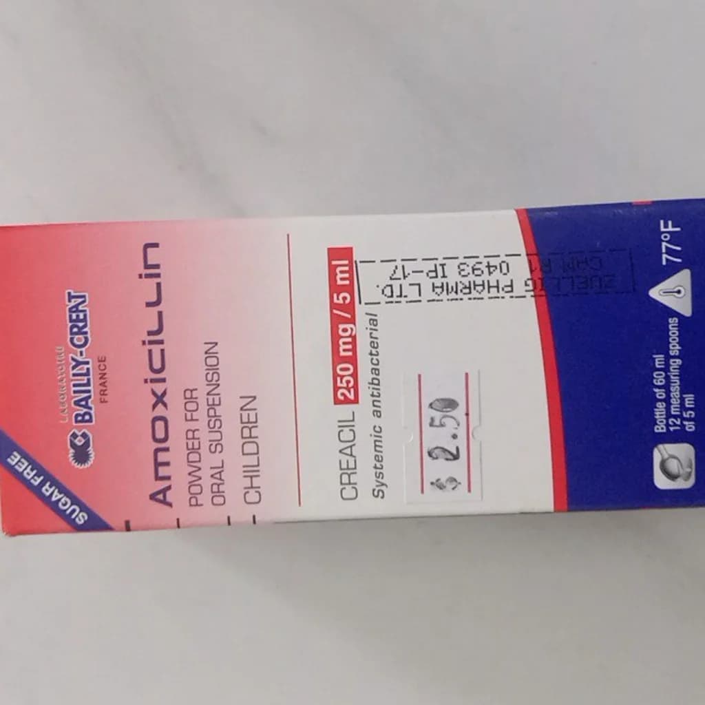 Amoxicilin 250mg / 5mL