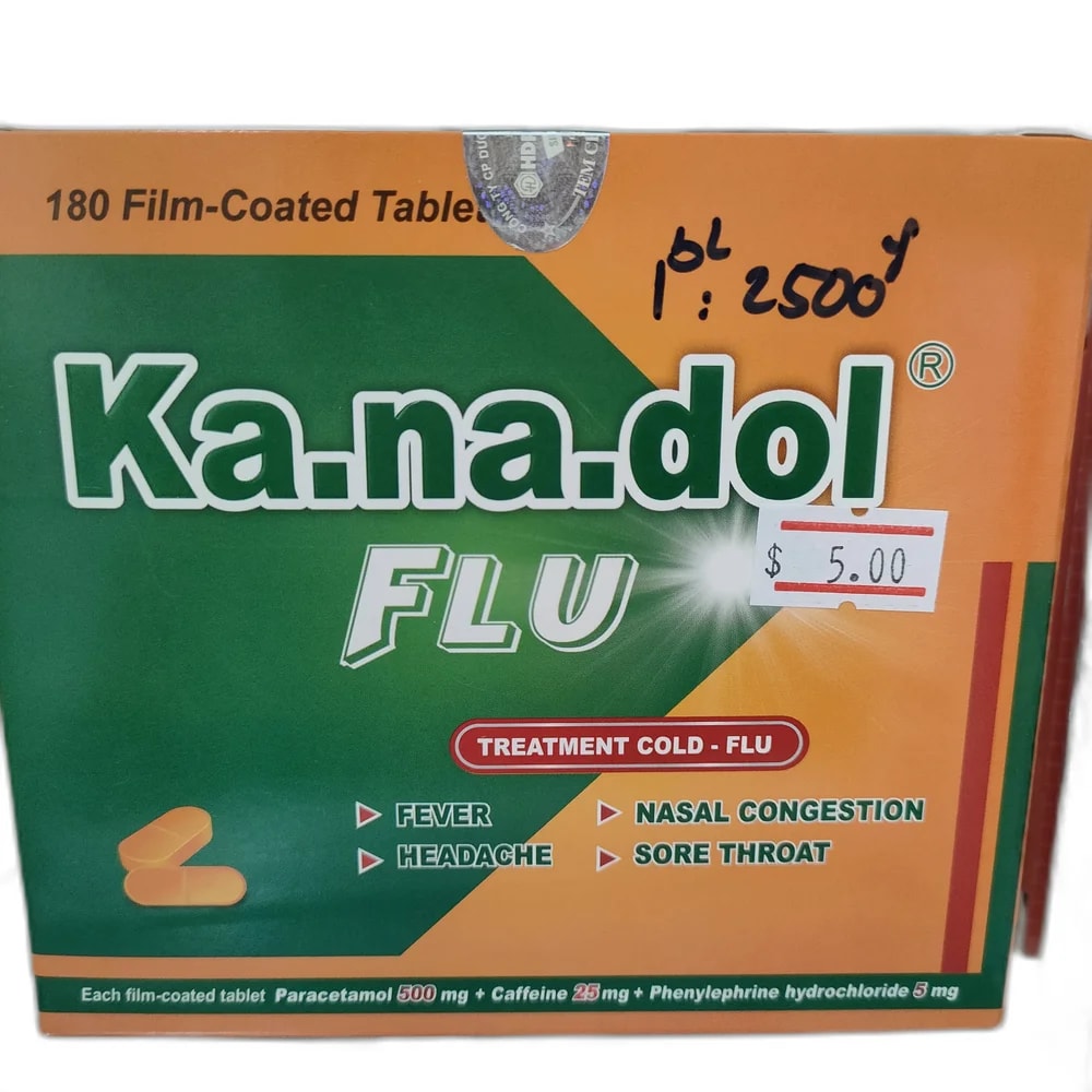Ka.na.dol Flu 500 mg / 25 mg / 5 mg - PHARMACY PONLEU AOSOT