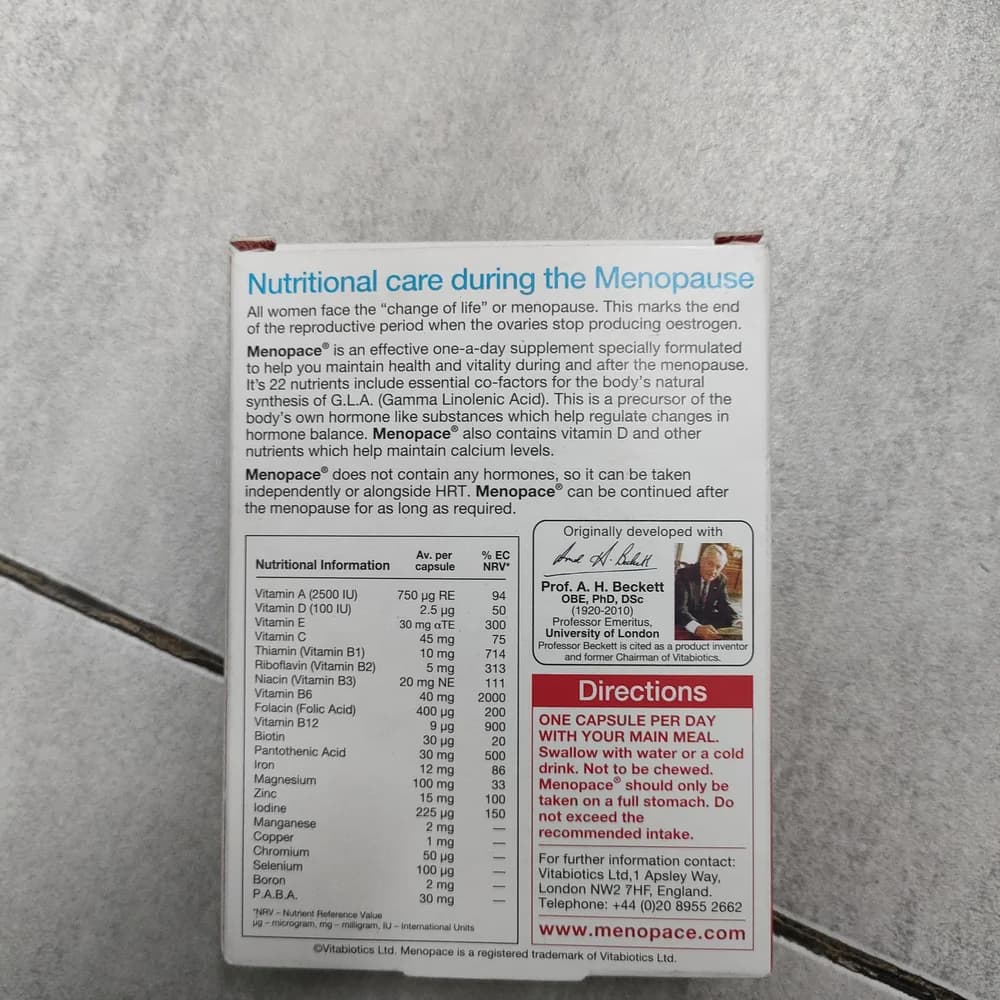 Menopace (Vitabiotics) Not available