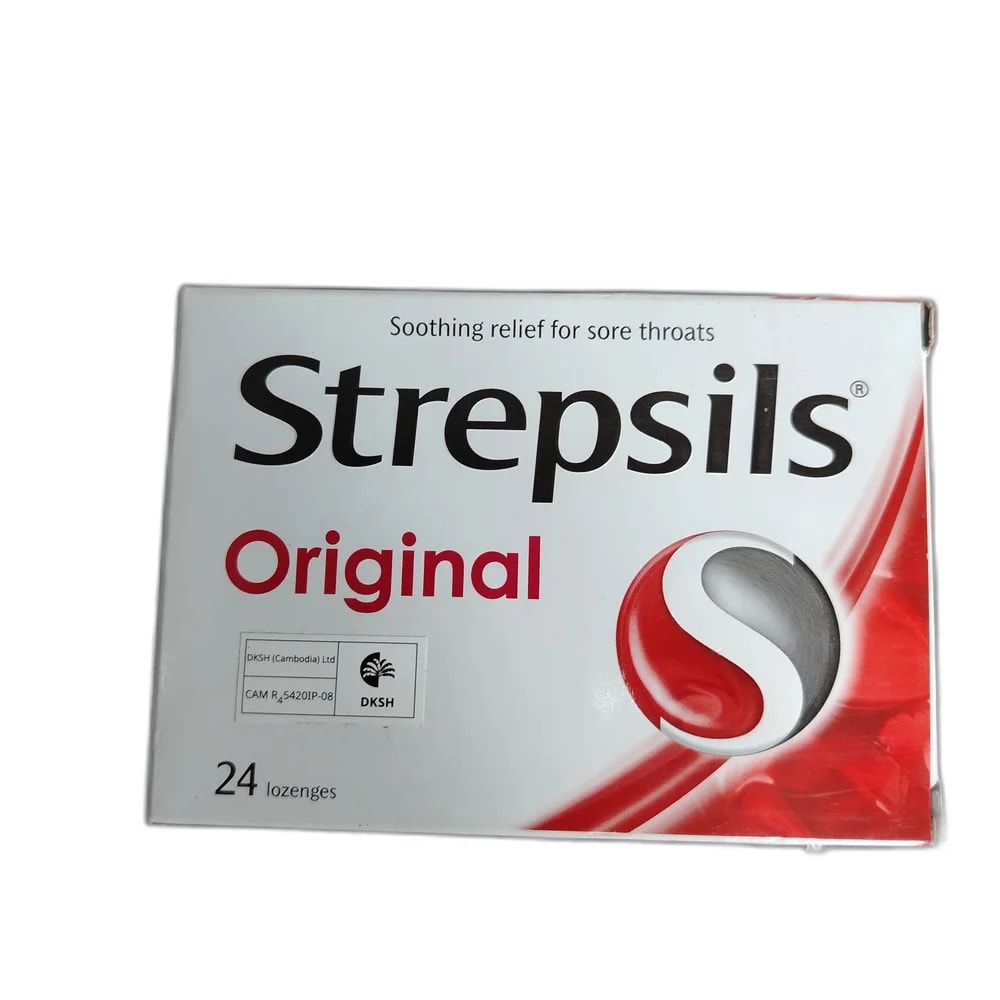 Strepsils Dichlorophenylcarbinol 1.2 mg / Amylmetacresol 0.6 mg (Original) - DHOU CARE PHARMACY