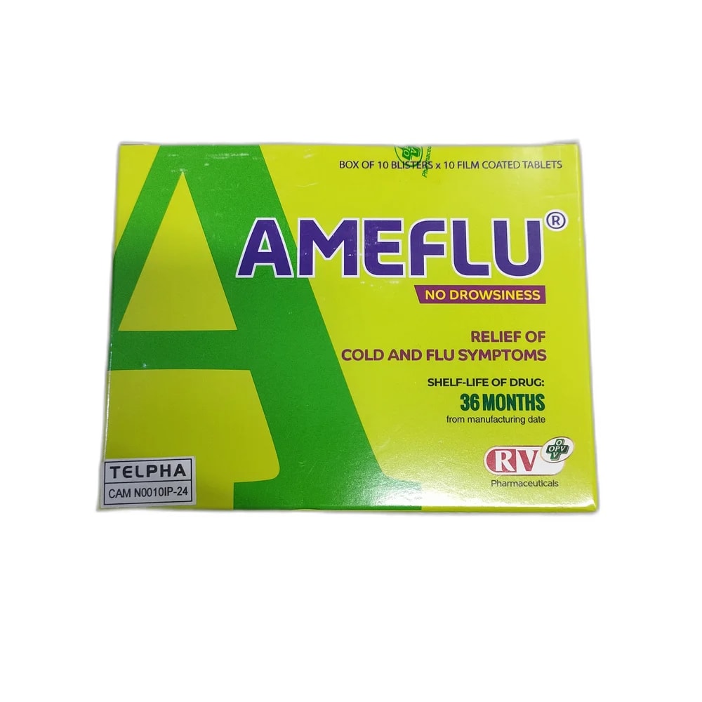 AMEFLU 500 mg / 25 mg / 5 mg - Depot de Pharmacie B Rotha