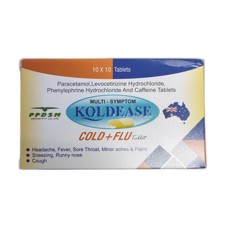 Koldease 500 mg / 5 mg / 5 mg / 30 mg