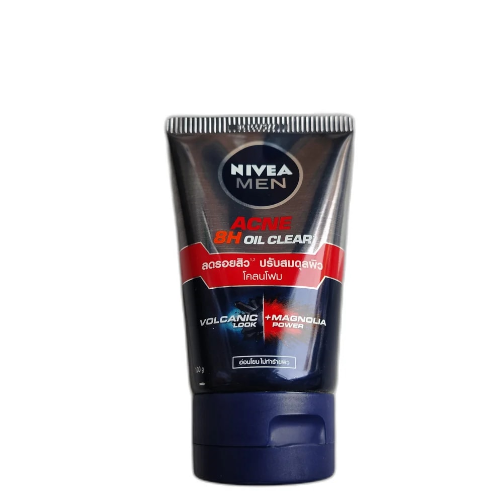 Nivea Men Acne 8H Oil Clear Mud Foam (Volcanic + Magnolia) 100g 100 g - PHARMACIE RATANAK