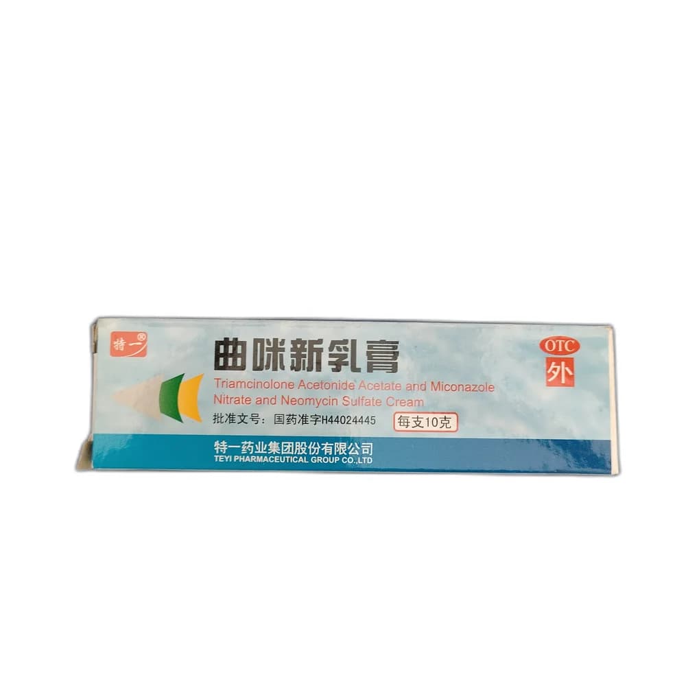 Qumixin Miconazole nitrate 1% / Triamcinolone acetonide acetate 0.1% / Neomycin sulfate 3000 IU per g