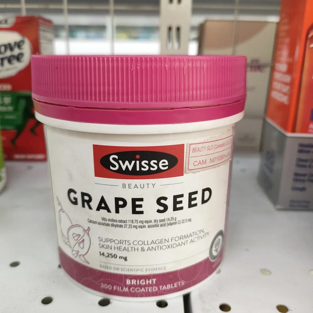 Swisse Beauty Grape Seed 14,250 mg 2 tablets daily (or as directed)