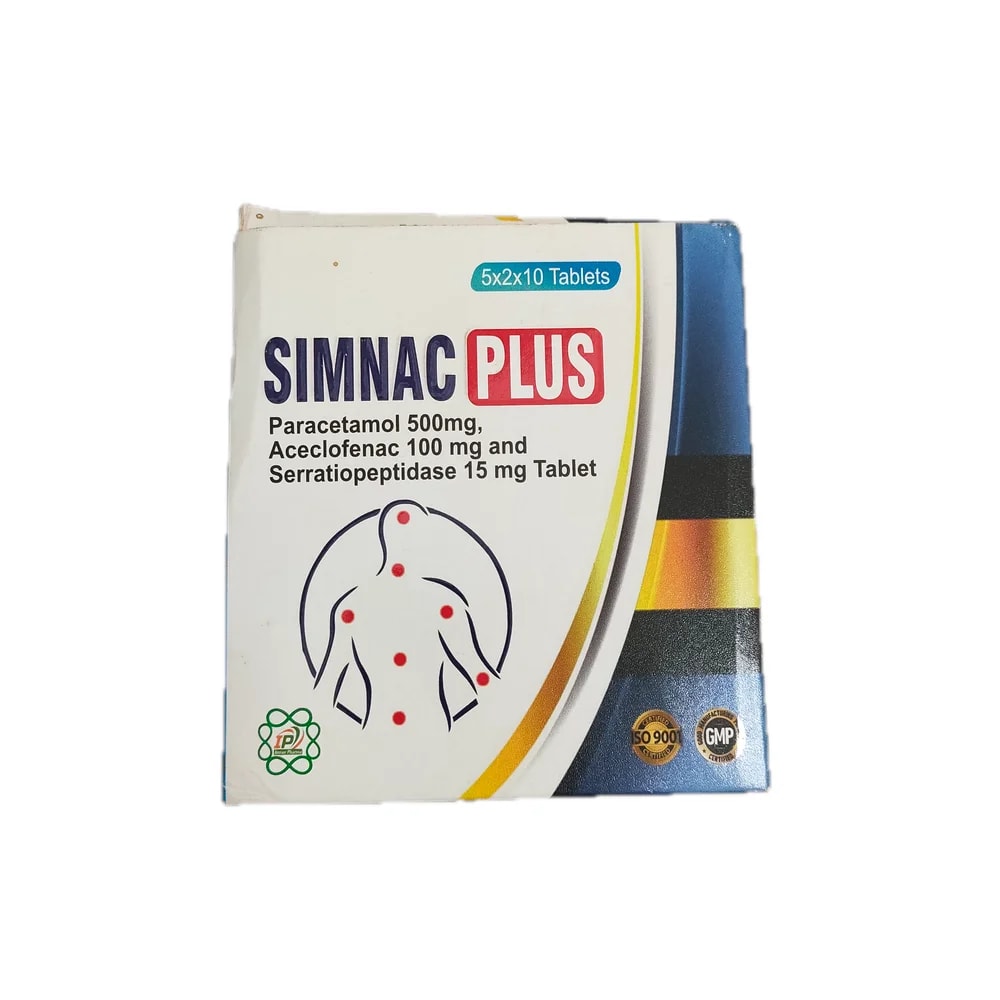 Simnac Plus 500 mg / 100 mg / 15 mg - Preash Khan Pich I Pharmacy