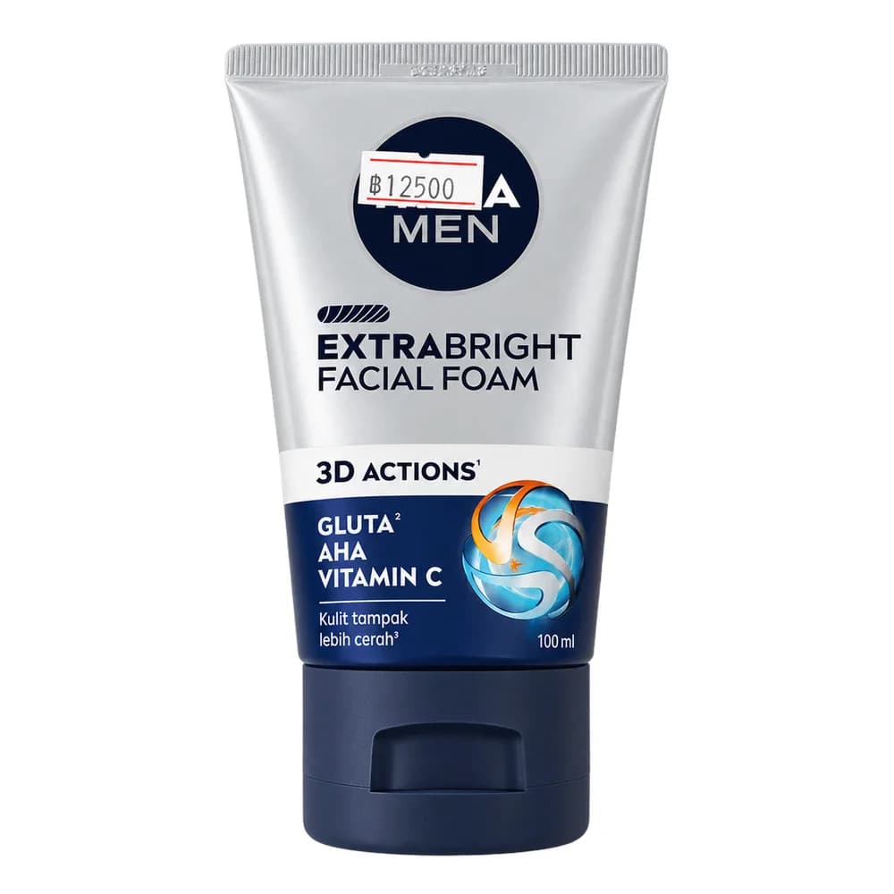 NIVEA Men Extra Bright 10 Actions Facial Foam