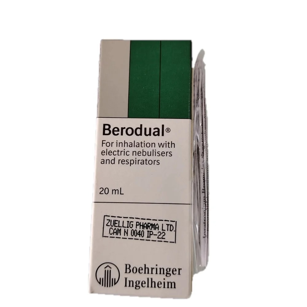 Berodual 0.25 mg / 0.5 mg per ml (20 ml) - Reach Srey