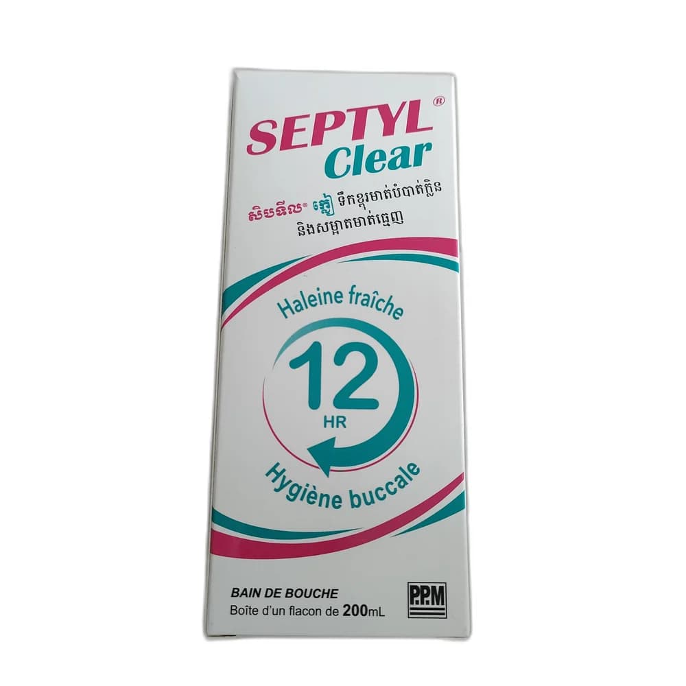 Septyl Clear Mouthwash 200 mL