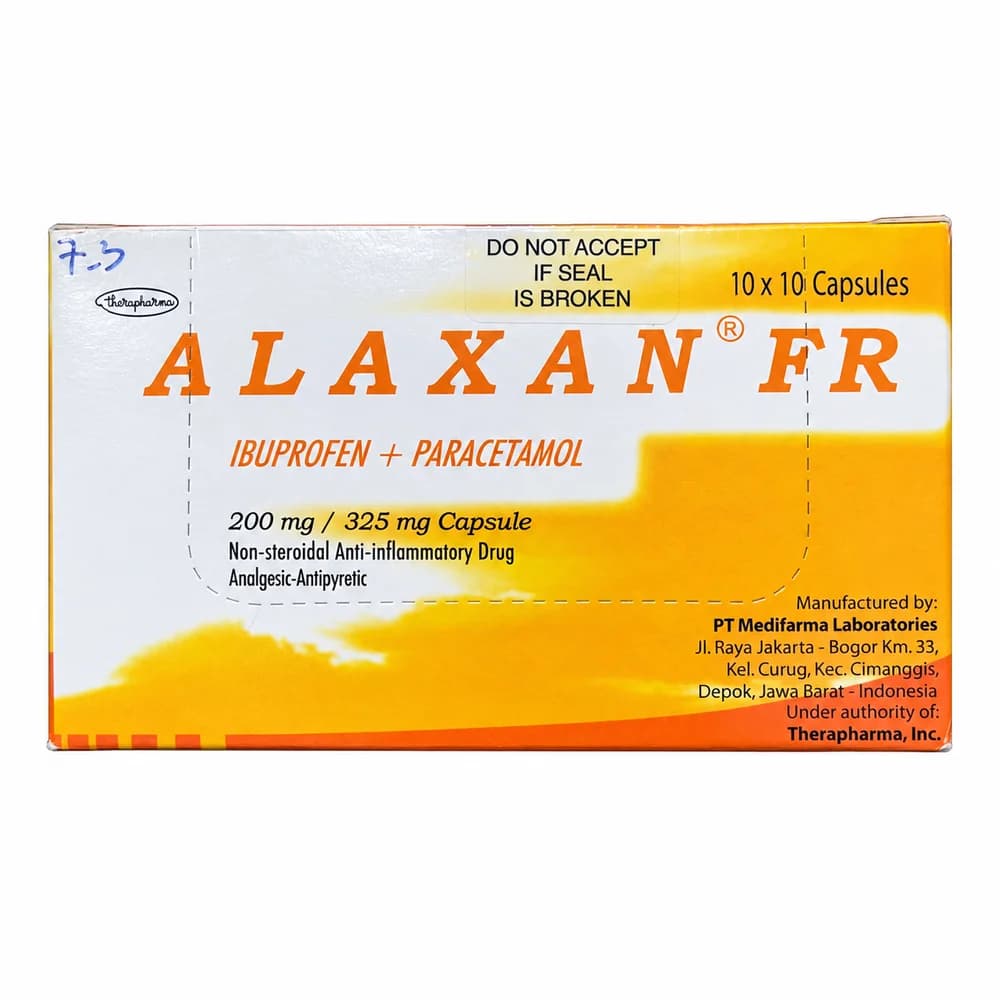 Alaxan FR 200 mg / 325 mg capsules